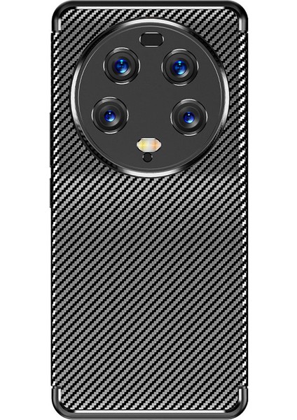 Xiaomi Mi 13 Ultra Kılıf Kamera Çıkıntılı Karbon Fiber Dokulu Renk Atmaz Koruyucu Kapak (Negro)