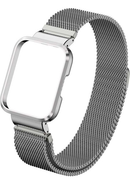 Xiaomi Redmi Watch (Mi Watch Lite) Mıknatıslı Metal Kordon Örgülü Tasarım (Krd-58)