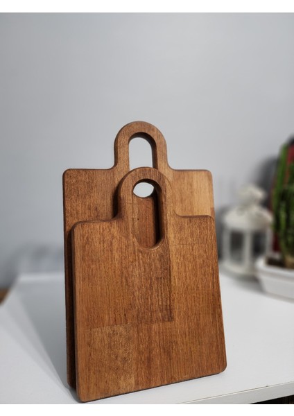 Elips Saplı Kayın Ağacı Kesim Tahtası Lüx 2'li Takım fiyatları