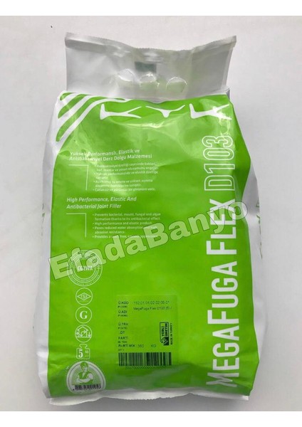 Megafuga Flex Vızon 5 Kg (D103) Flex Derz Dolgu 5 Kg