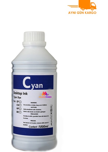 Colorful Toner Hp 950XL-951XL 1 Litre Mavi Muadil Mürekkep