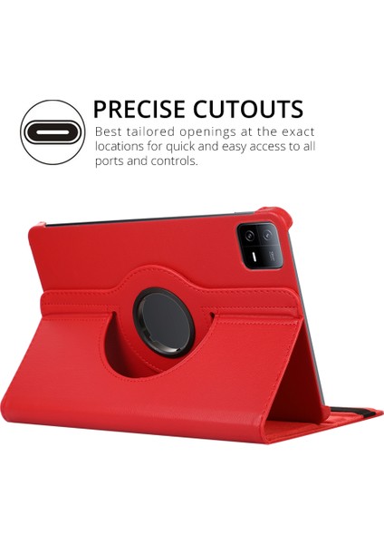 Casestreet Xiaomi Mi Pad 6 Pro Kılıf Kapaklı Standlı 360 Dönebilen Koruma Dn2 Pembe