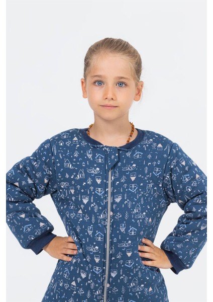 Kız Erkek Çocuk Kalın Elyaf Dolgulu 2.5 Tog Desenli Uyku Tulumu modelleri