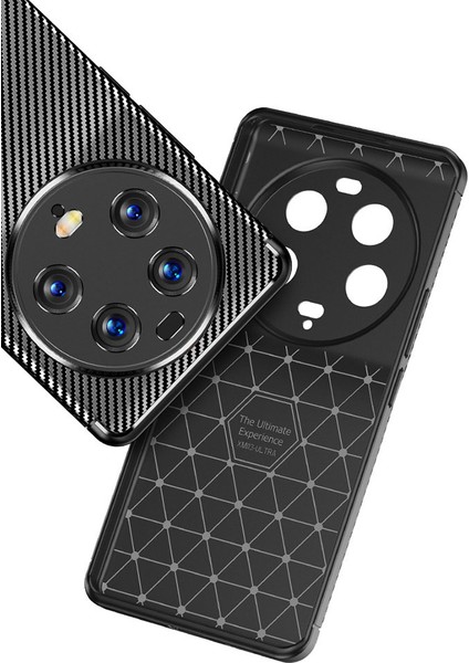 Xiaomi Mi 13 Ultra Kılıf Negro Karbon Görünümlü Şık Dizayn Silikon Siyah fiyatları