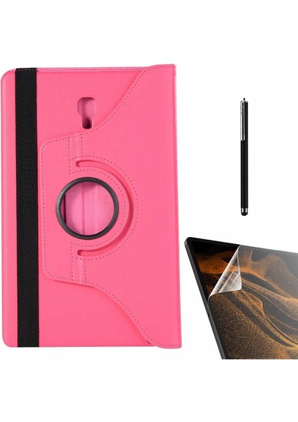 Xiaomi Mi Pad 6 Kılıf Kapaklı Standlı 360 Dönebilen Koruma DN22 + Nano + Kalem Pembe Koyu