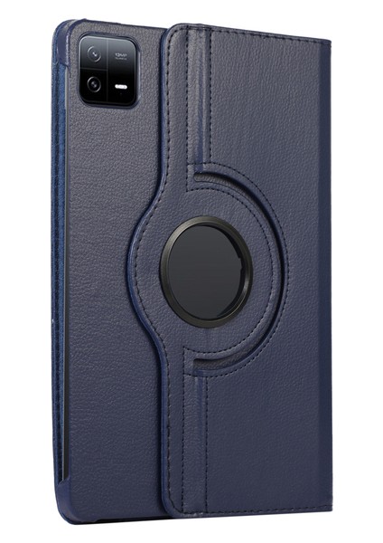 Xiaomi Mi Pad 6 Pro Kılıf Kapaklı Standlı 360 Dönebilen Koruma Dn2 Lacivert