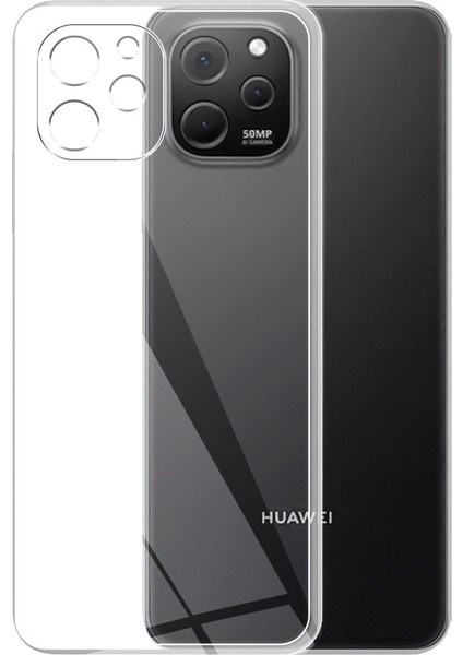 Casestreet Huawei Nova Y61 Kılıf Süper Silikon Kamera Korumalı Şeffaf