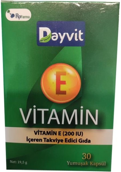 Vitamin E 200 Iu 30 Kapsül