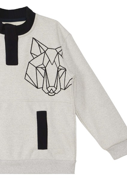 Kurt Erkek Çocuk Gri Sweatshirt