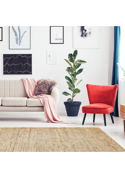 Echo Ech 02 Natural Xw El Dokuma Doğal Hasır Jüt Halı Kilim modelleri