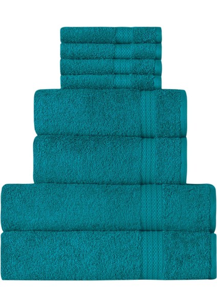 8 Parça Banyo Havlu Seti | Hamam Takımı | Çeyiz Seti