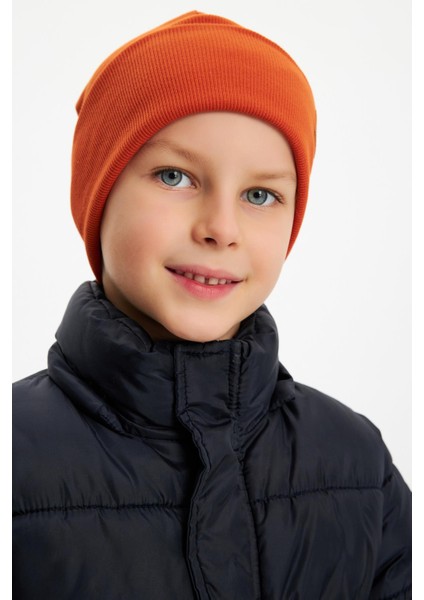 Kiremit Erkek Bebek Çocuk Trend Style Şapka Bere Rahat %100 Pamuklu Kaşkorse fiyatları