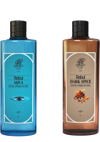 Kolonya Aqua 250 ml + Dark Spice 250 ml