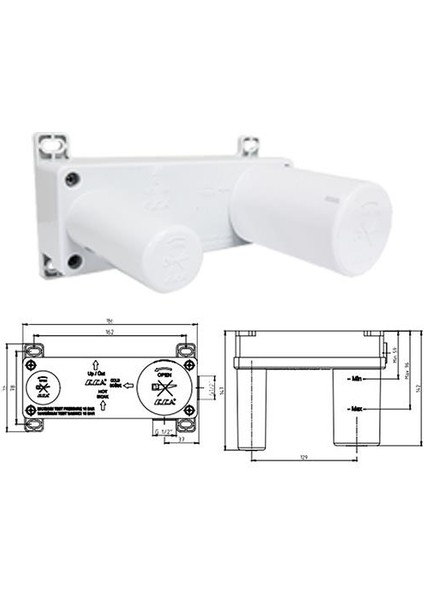 Eca Mina Ankastre Lavabo Bataryası Set Tek Rozet (102167604H-K+102166601) modelleri