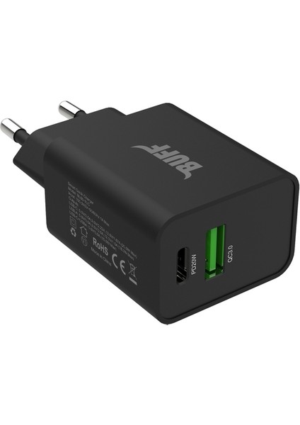 BL60-1UC 20W Hızlı Şarj Cihazı Dual Qc3.0 Type-C Şarj Adaptörü