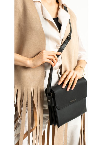 Kadın Siyah Çapraz, Omuz, Postacı Çantası