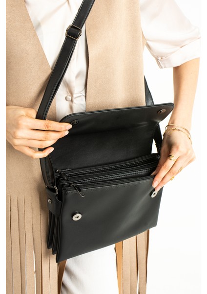 Kadın Siyah Çapraz, Omuz, Postacı Çantası modelleri