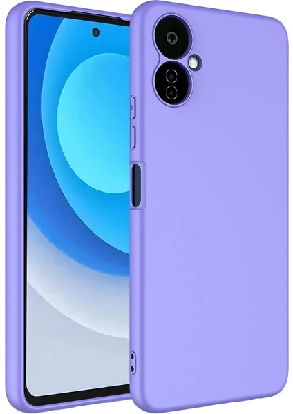 Case 4U Tecno Camon 19 Neo Kılıf Kamera Korumalı Içi Kadife Logosuz Mara Lansman Silinebilir Kılıf Lila