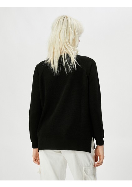 Basic Kazak Uzun Kollu Bisiklet Yaka Ribanalı fırsatları