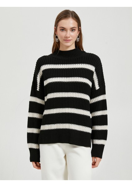 Örgü Kazak Yarım Balıkçı Yaka modelleri