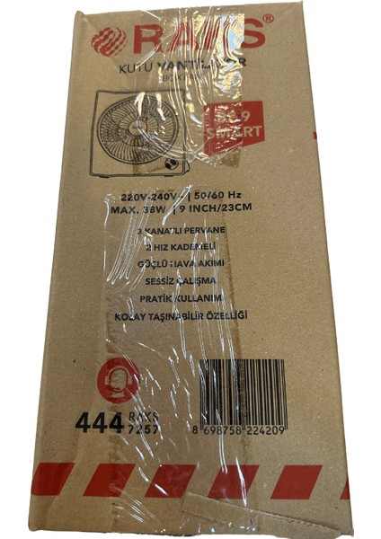 Bf9 Sabit Vantilatör Siyah Renk 2 Kademeli 5 Yıl Garantili (2 Adet)