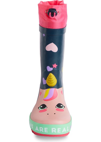 Kalpli Unicorn Kız Çocuk Lacivert Yağmur Botu fırsatları