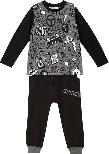 Gamer Erkek Çocuk T-Shirt Pantolon Takım modelleri