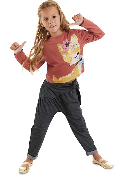 Ceylan Kız Çocuk T-Shirt Pantolon Takım