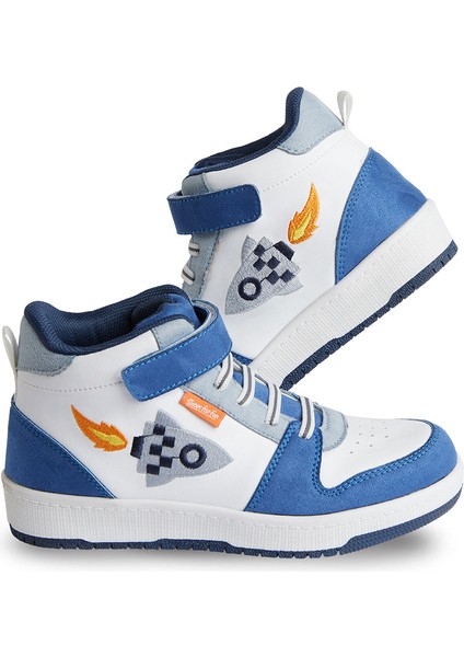 Roket Erkek Çocuk Beyaz Sneakers Spor Ayakkabı