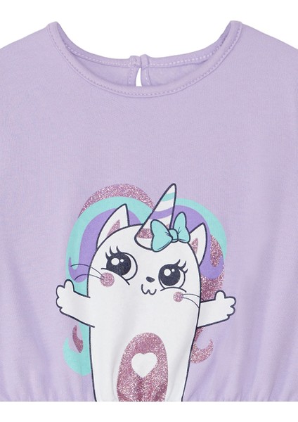 Gökkuşağı Kedicorn Kız Çocuk Tüllü Elbise indirimleri