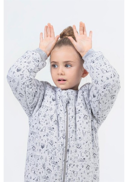 Kız Erkek Çocuk Kalın Elyaf Dolgulu 2.5 Tog Desenli Uyku Tulumu fırsatları