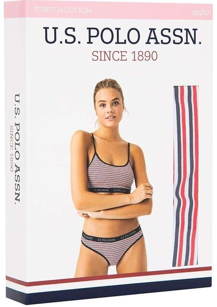 66250 Kadın Lacivert Çizgili Büstiyer Slip Takım modelleri