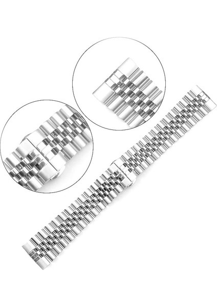 Huawei Watch 4 / Watch 4 Pro Uyumlu Metal Kordon Rolex Style Jubilee Bilezik Hafif Metal Kayış modelleri