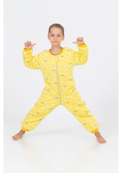 Kız Erkek Çocuk Kalın Elyaf Dolgulu 2.5 Tog Desenli Uyku Tulumu indirimleri