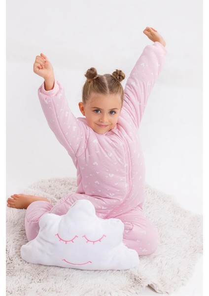 Kız Erkek Çocuk Kalın Elyaf Dolgulu 2.5 Tog Desenli Uyku Tulumu