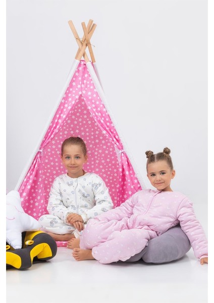 Kız Erkek Çocuk Kalın Elyaf Dolgulu 2.5 Tog Desenli Uyku Tulumu indirimleri