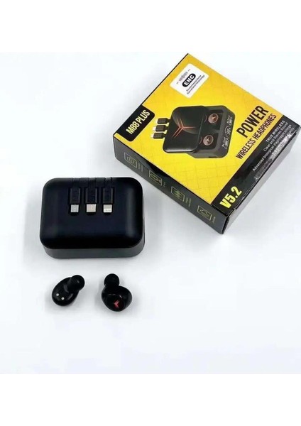 Earbuds Tws M88 Plus Powerbank Kutulu Dijital Göstergeli Bluetooth Kulaklık