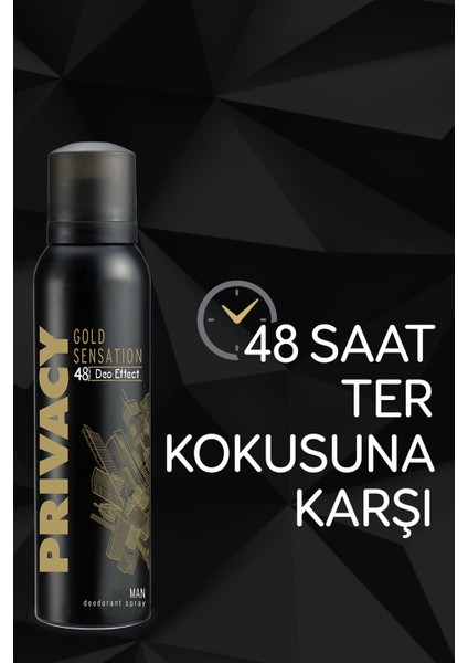 Gold Men Erkek Deodorant 6 x 150 ml