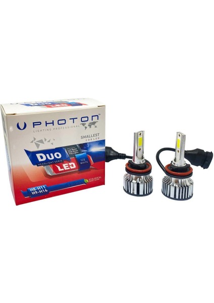 Honda Civic Vtec-Fd6-Fb7-Fc5 Sis Uyumlu Photon Duo Serisi 6000K LED Xenon H11 Yeni Seri 12-24V