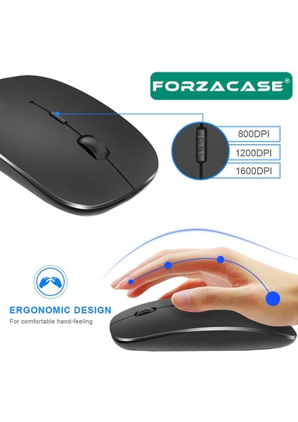 Tablet ve Telefonlar Için Bluetooth Kablosuz Mouse 1600 Dpı - FC063