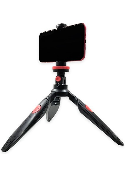 Cep Telefonu ve Kamera Için Çok Fonksiyonlu 3 Ayak Tripod + Telefon Tutucu - FC064