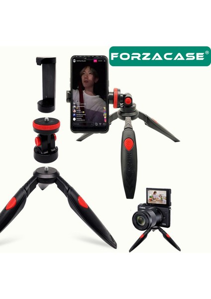 Cep Telefonu ve Kamera Için Çok Fonksiyonlu 3 Ayak Tripod + Telefon Tutucu - FC064 indirimleri