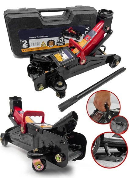 2 Ton Arabalı Kriko Araba, Tekne, Kamyon Makine Yük Kaldırma Krikosu
