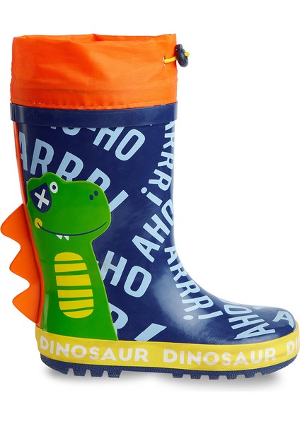 Renkli Dinozorlar Erkek Çocuk Yağmur Botu