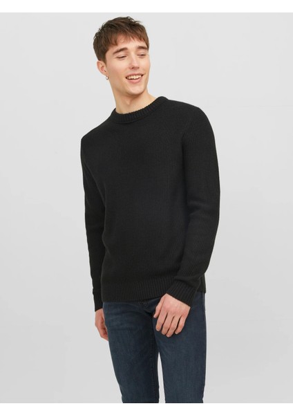 Jack & Jones Erkek Bisiklet Yaka Örme Sweatshirt - 12243116