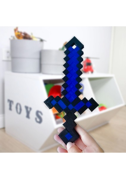 Minecraft Oyuncak Mavi Kılıç 24 cm