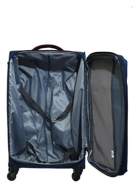 Lacivert Kumaş Unisex Orta Boy Valiz PLVLZ22802BO fırsatları