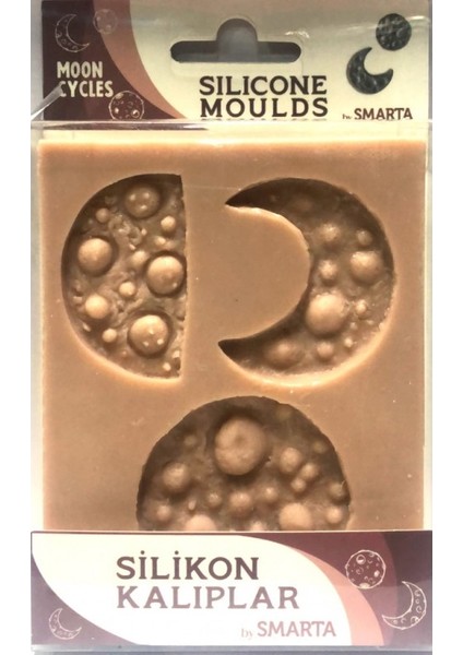 Hobi Market Art Silicone Moulds Silikon Epoksi,hamur ve Polimer Kil Kalıbı Moon Cycles