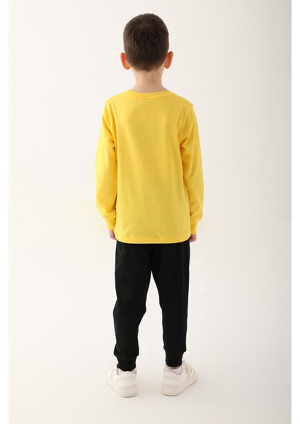 Sarı Erkek Çocuk Uzun Kol Pijama Takım indirimleri