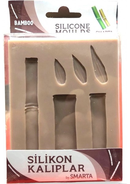 Hobi Market Art Silicone Moulds Silikon Epoksi,hamur ve Polimer Kil Kalıbı Bamboo